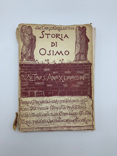 Storia di Osimo Vetus Auximon. Volume I. Dagli inizi al 1800